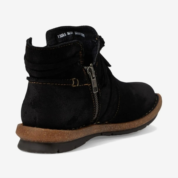 New Born black leather Wynter  ankle boot size 6.5 - Picture 6 of 15